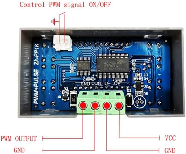 Period Delay Driver Module, Dual Mode LCD PWM Signal Generator 1 Channel Dimming Motor Speed Controller Pulse Frequency