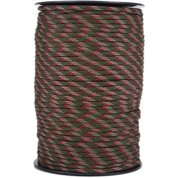 Utomhus camping paraply dragräddningspaket tält rep klätterrep 100m (djungelkamouflage) Jungle Camouflage