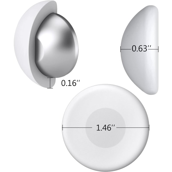 3 par Duschdraperi Vikter, Silikonbelagda Starka Dusch Draperi Magneter, Aldrig Brast Aldrig Rost