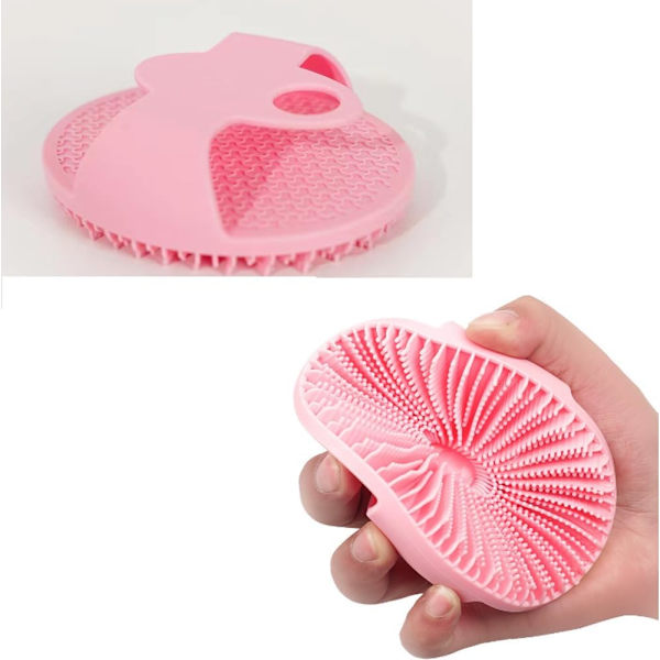 2 st badborste, silikonkroppsskrubb, exfolierande kroppsskrubb, silikonkroppsborste för dusch