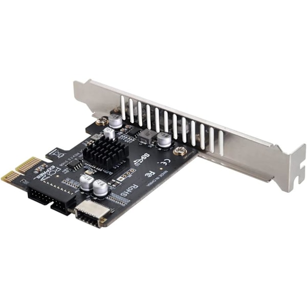 5 Gbps Type-E USB 3.1 Front Panel-uttag & USB 3.0 till PCI-E 1X Express-kort VL805-adapter