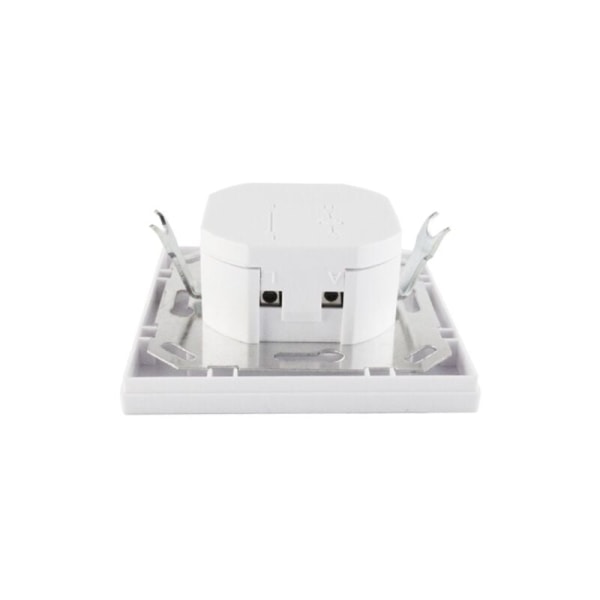 Inomhus rörelsedetektor, infälld väggmontering, anpassad LED, infrarödsensor, programmerbar, räckvidd 9m/140° 80x80x45mm