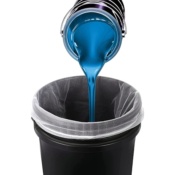 10-pack 5 gallon färgsilpåsar Vita öppningssilpåsar för användning med färgsprutor
