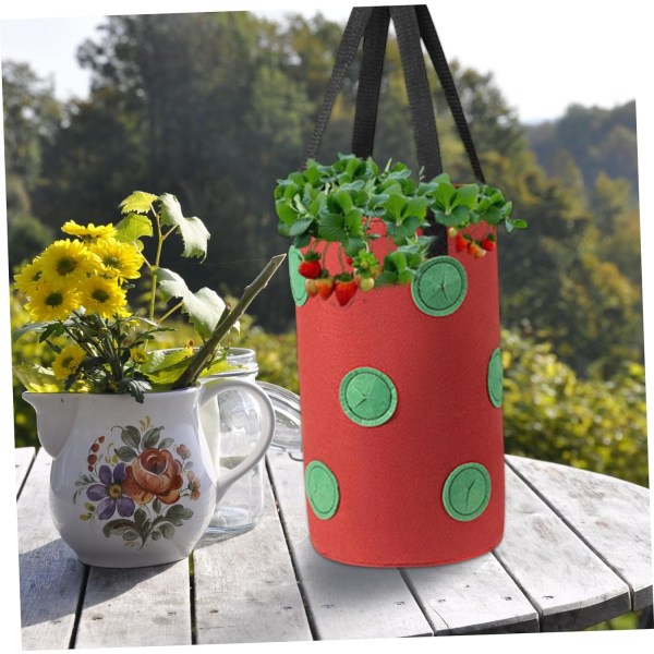 Strawberry Grow Bag Tyg Grow Bag Grow Bag Plant Grow Bag Strawberry Grow Bag Vertikal Wall Planter Hängande Grow Bag