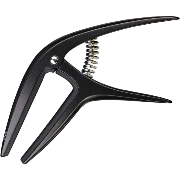 Snap-On gitarr capo för 6-7 strängar akustisk elektrisk och klassisk gitarr (svart)