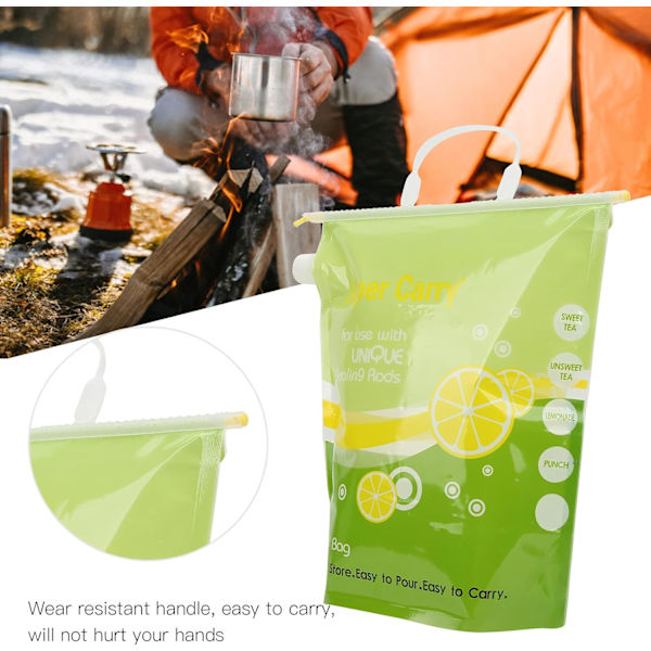 Hopfällbar Vattenbehållare Väska 6L Vattenkanna BPa Fri Plast Vattenbärare Tank - Söt Grön