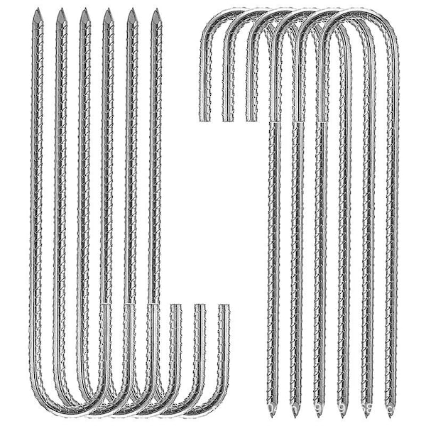 Utomhus Camping Tält Metallspik Skruvformade Markankare 6 st 6pcs