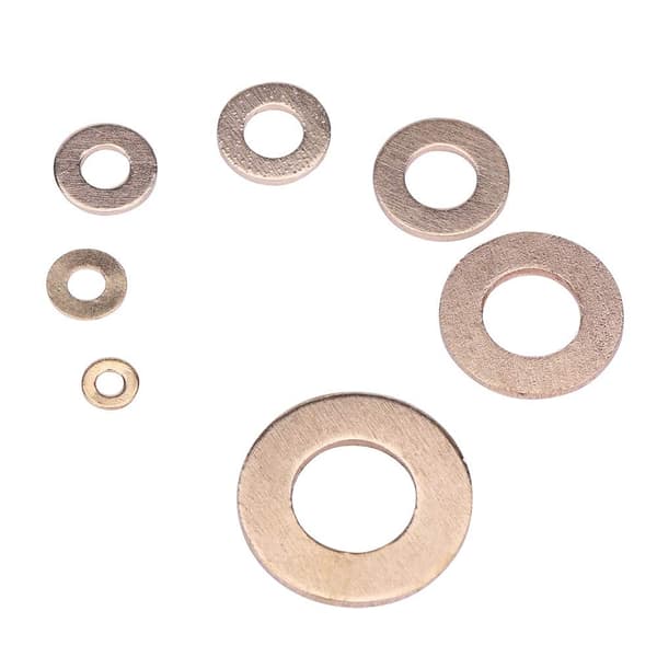 180 st mässingsbrickor metriska brickor sortimentssats Arandelas Planas M2/M2.5/M3/M4/M5/M6/M8/M10