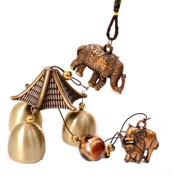 Wind Chimes, Vintage Metal Wind Chime Bells Lucky Bell hängande prydnad för hemträdgårdsinredning