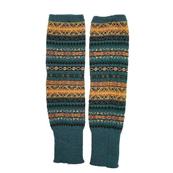 Höst och vinter dam strumpor stickade tjocka varma casual bottenstrumpor (blå) Blue