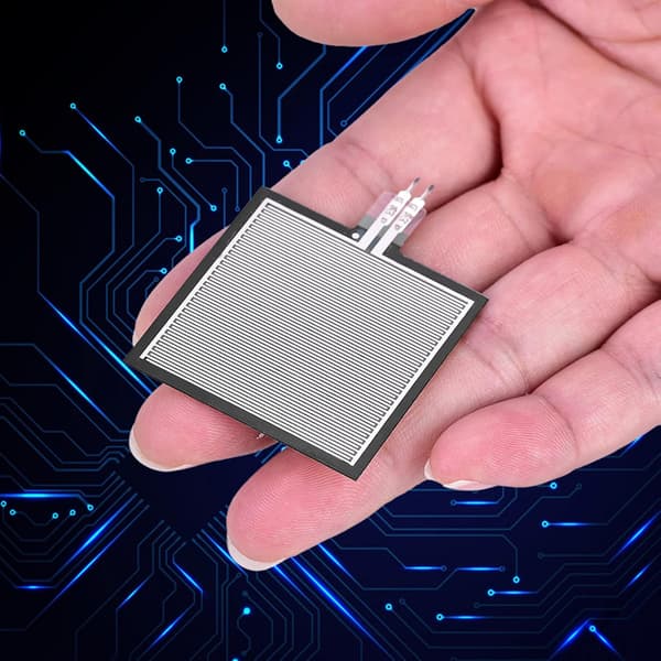 Trycksensor, 5 x 4 cm Högkänslig Flexibel Nanomaterial RP S40 ST Kraftsensor