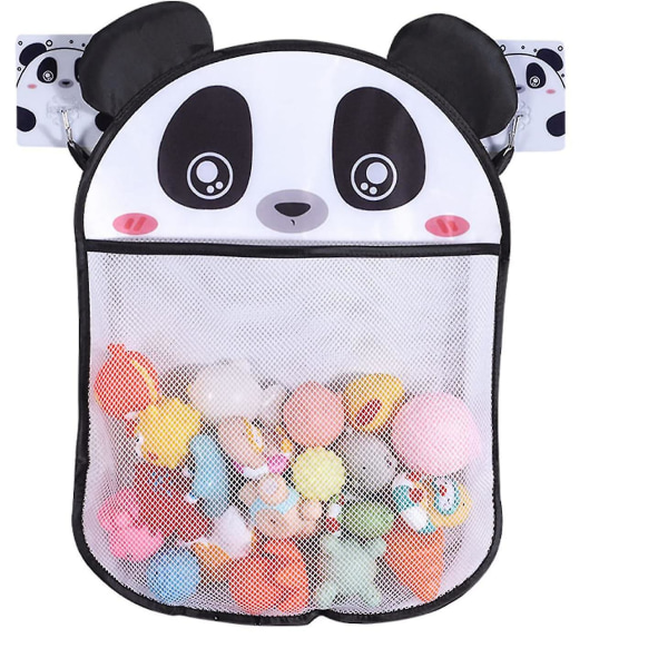 Badleksaksorganisatör Badleksaksnät, Panda Badleksaksförvaring, Badnät för leksaker, Badnät för leksaker, Mesh-väska för förvaring