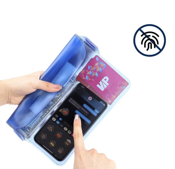 Vattentät midjeväska med touch-funktion - 2-pack