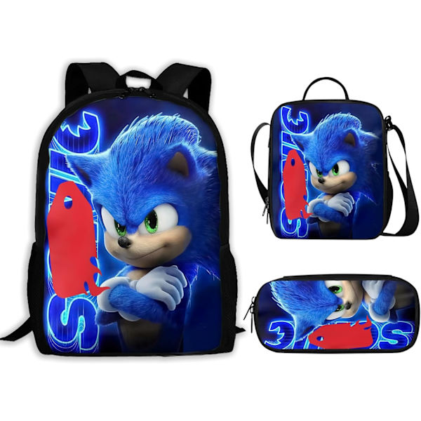 mardayket Anime Ryggsäckar 3 i 1 Casual Daypack Set Hållbar Ryggsäck med Lunchväska 01 color 4