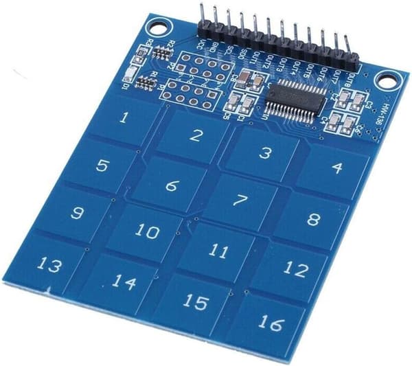 TTP229 16-kanals digital kapacitiv omkopplare peksensor modul