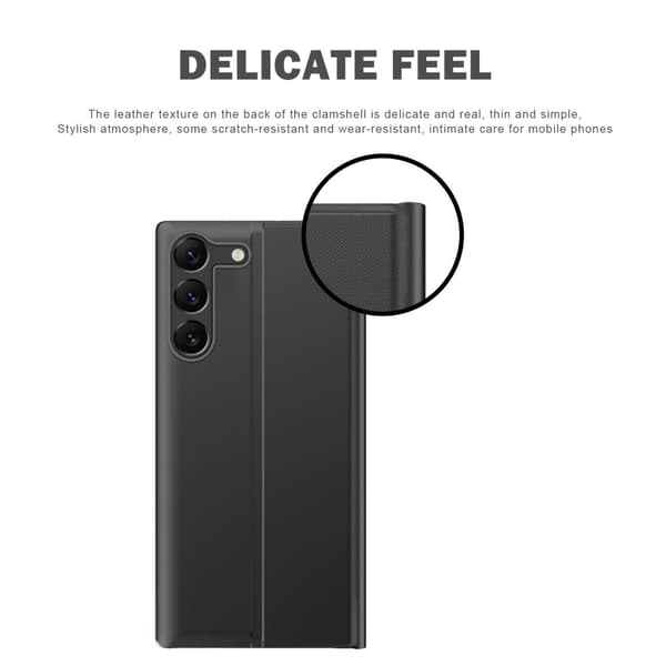 Samsung Galaxy S23 -kotelo näytöllä, musta