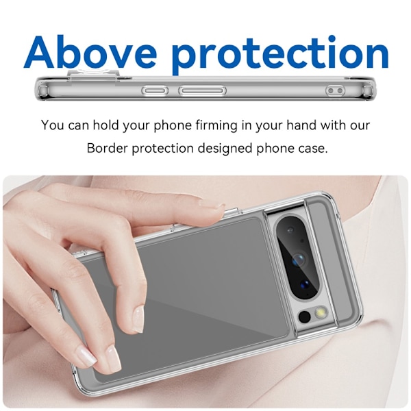 Hybrid Edge Case Google Pixel 8 Pro Transparent