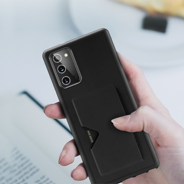 Dux Ducis PoCard Kortlomme Etui Galaxy Note 20 Sort