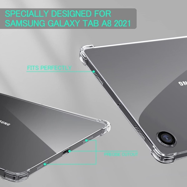 Skal Samsung Galaxy Tab A8 10.5 TPU Transparent