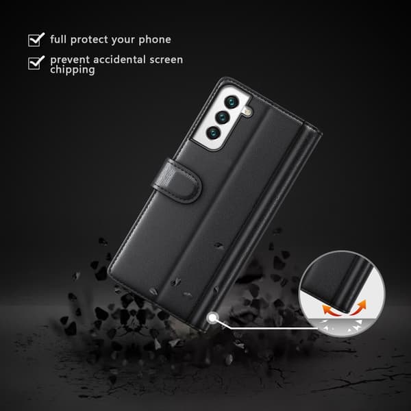Äkta Läderfodral Samsung Galaxy S22 Plus Brun