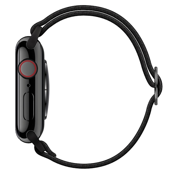 Elastisk Nylonrem Apple Watch Series 10 46mm Sort