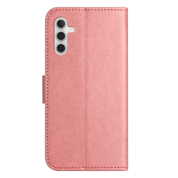 Læderetui Sommerfugle Samsung Galaxy A14 Rosa