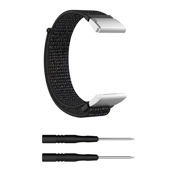 Nylonarmbånd Garmin Fenix 7X Sort