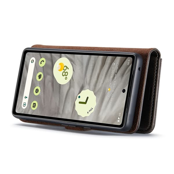 DG.MING 2-i-1 Magnetiskt Plånboksfodral Google Pixel 7a Brun