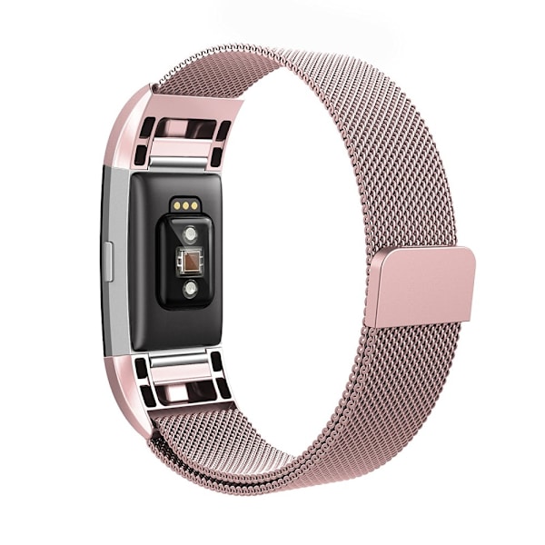 Milanese Loop Armband Fitbit Charge 2 Rosa