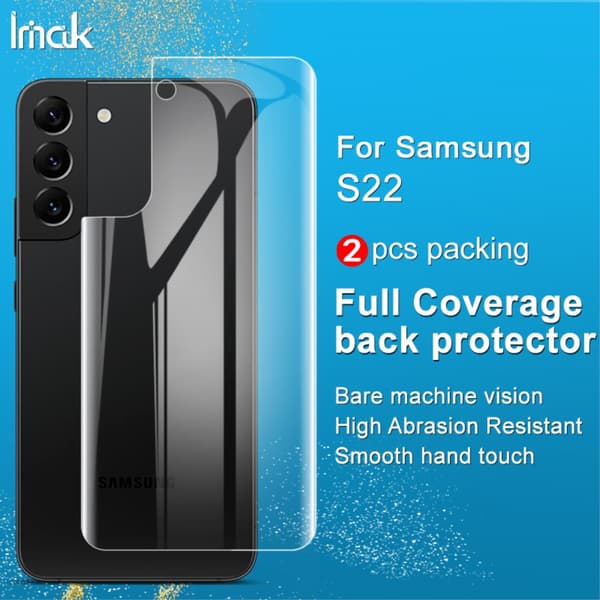 Imak 2-pack Hydrogel-taustasuoja Samsung Galaxy S22:lle