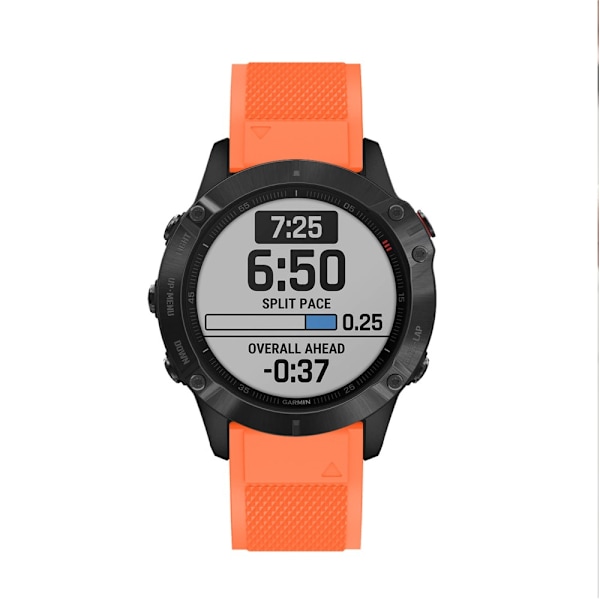 Silikonarmband Garmin Fenix 6 Pro Orange