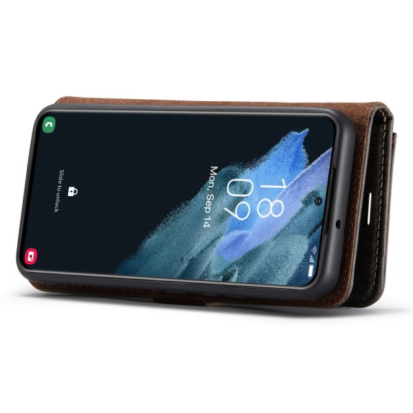 DG.MING 2-in-1 magneettilompakko Samsung Galaxy S24 Plus Ruskea