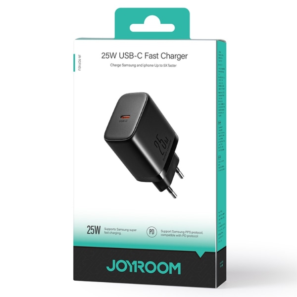 Joyroom Vægoplader 25W USB-C PD Sort