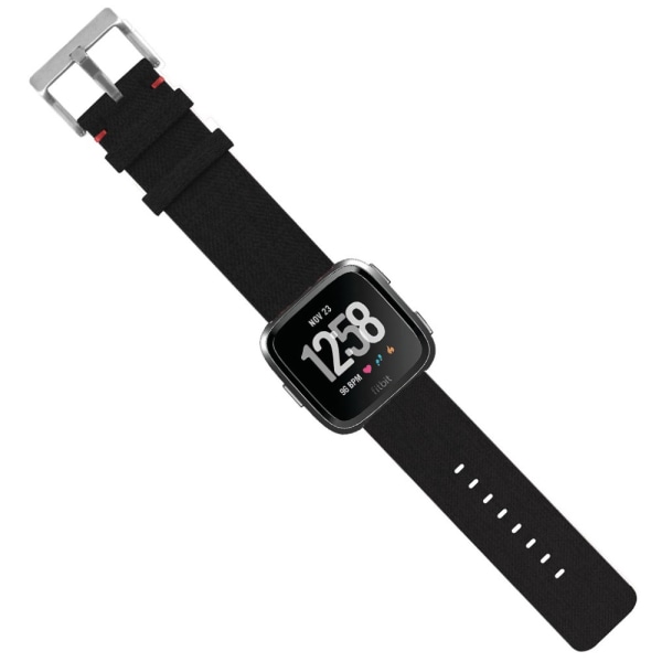 Canvasrem til Fitbit Versa/Versa 2 Sort