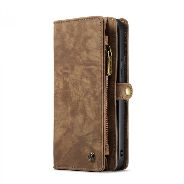 CaseMe Multi-Slot 2 i 1 Plånboksfodral iPhone 13 Pro Ruskea