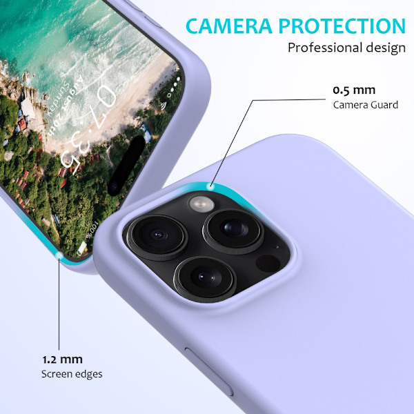 Silikonecover iPhone 16 Pro Max Lilla