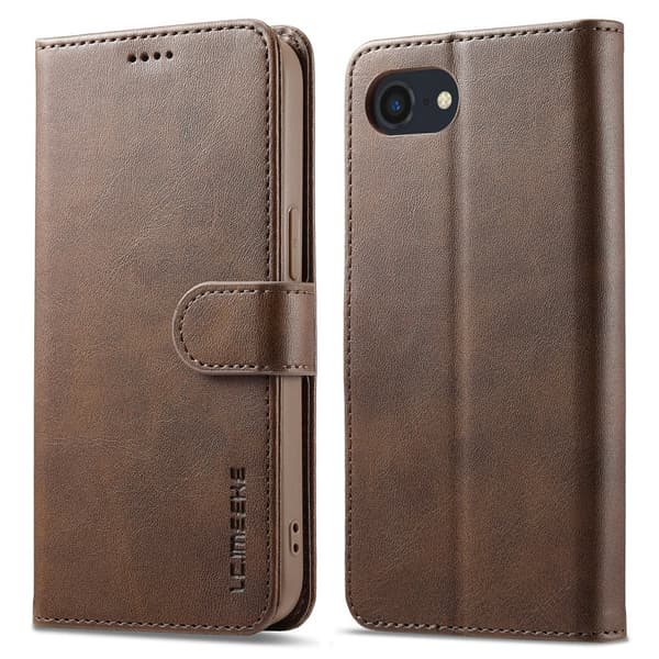 LC.IMEEKE Plånboksfodral iPhone 16e Brun