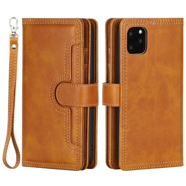 Plånboksfodral Multi-Slot iPhone 14 Plus Cognac