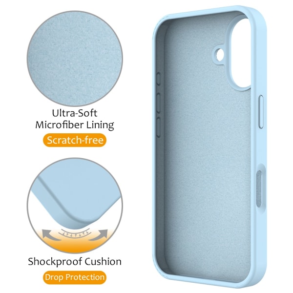 Silikonskal Kickstand MagSafe iPhone 16 Blå