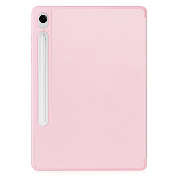 Samsung Galaxy Tab S9 FE Fodral Tri-Fold Med Pen-hållare Rosa