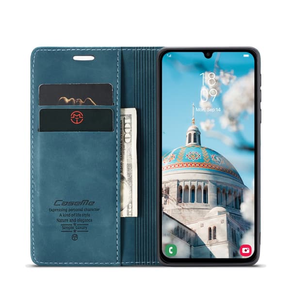 CaseMe Slim Plånboksfodral Samsung Galaxy A16 Blå