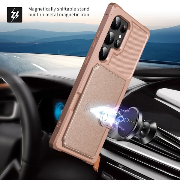 Monitoiminen Kotelo Samsung Galaxy S25 Ultra Vaaleanpunainen