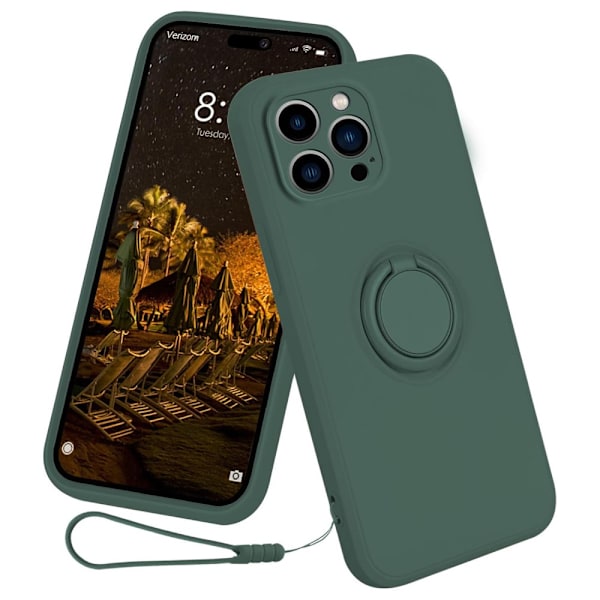 iPhone 16 Pro Max Skal Med Ringholder Grøn