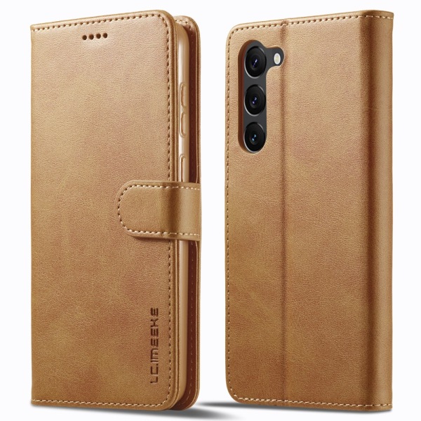 LC.IMEEKE Plånboksfodral Samsung Galaxy S24 Cognac