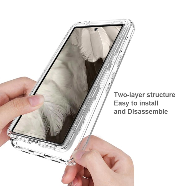 360 Full Cover Edge Case Google Pixel 7a Transparent