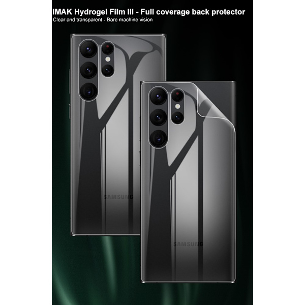 Imak 2-pack Hydrogel-taustasuojat Samsung Galaxy S22 Ultra -puhelimeen