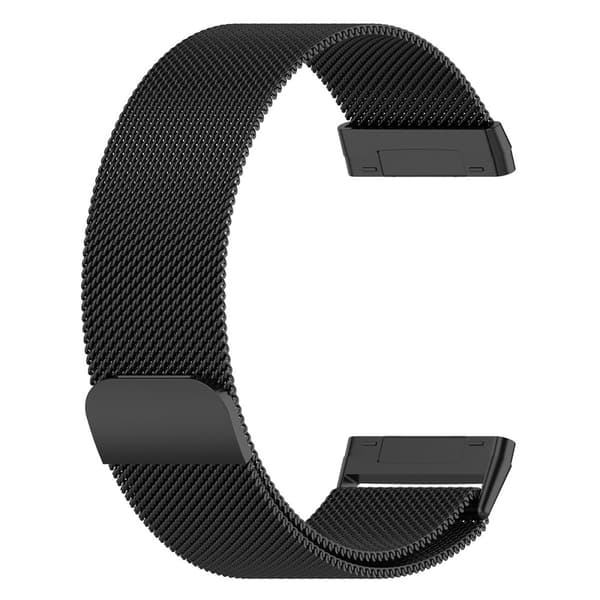 Milanese Loop Armband Fitbit Versa 4/Sense 2 Svart (L)