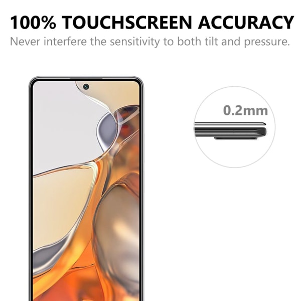 Täysi peittävä karkaistu lasi näytönsuoja Xiaomi 11T/11T Pro
