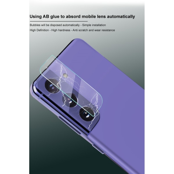 IMAK 2-pakke hærdet glas linsebeskytter Galaxy S21 Plus