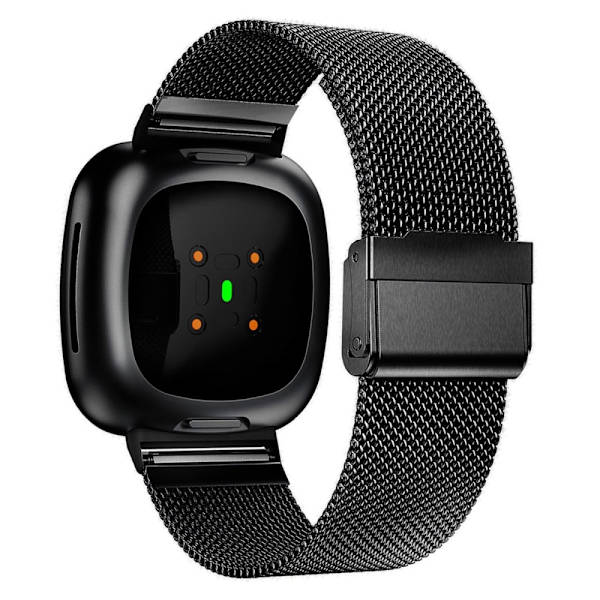 Milanese Mesh Bracelet Fitbit Versa 4/Sense 2 Svart